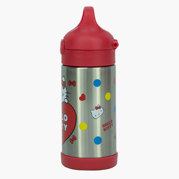 Hello Kitty Print Stainless Steel Water Bottle - 300 ml