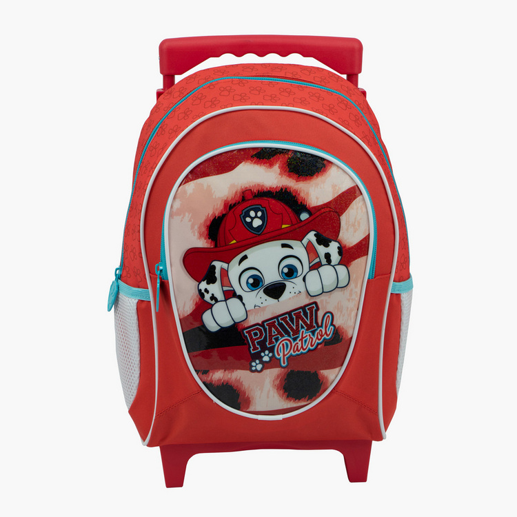 PAW Patrol Print Trolley Backpack with Zip Closure - 14 inches