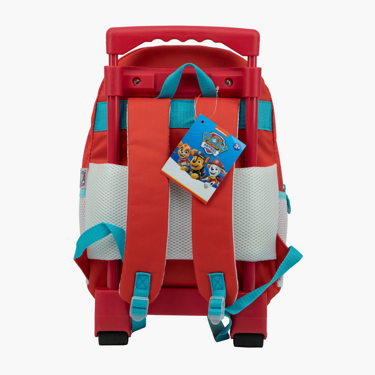 PAW Patrol Print Trolley Backpack with Zip Closure - 14 inches