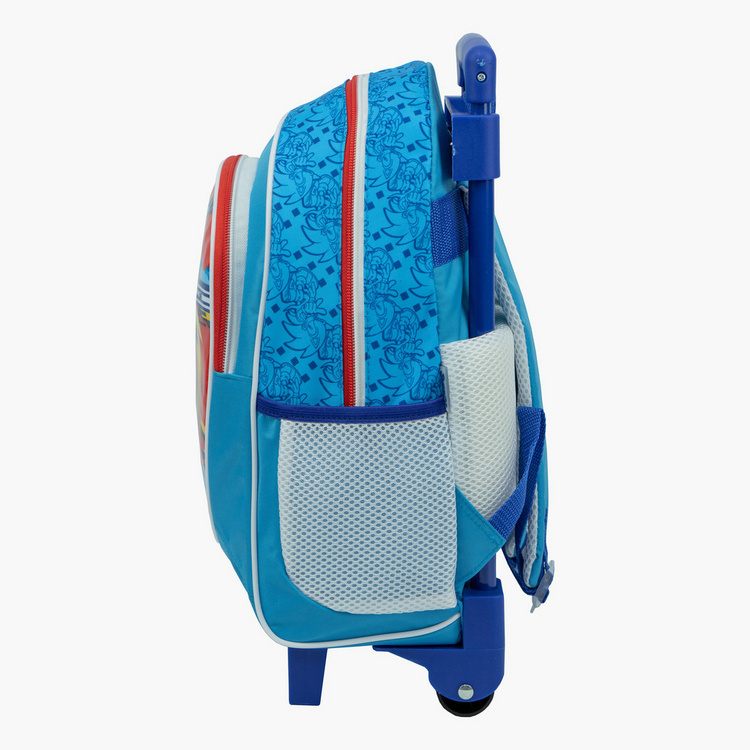 Sonic the Hedgehog Print Trolley Backpack - 14 inches