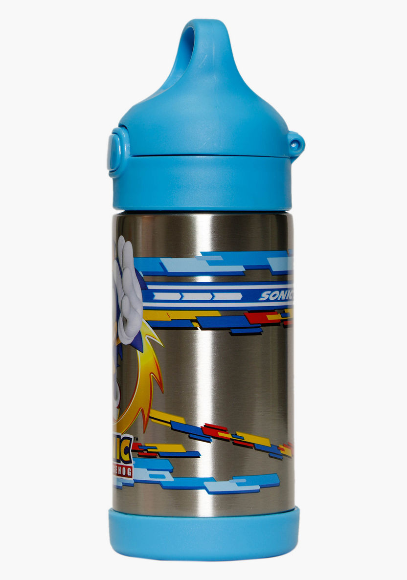 Sonic Hedgehog Print Stainless Steel Water Bottle - 300 ml-Water Bottles-image-1
