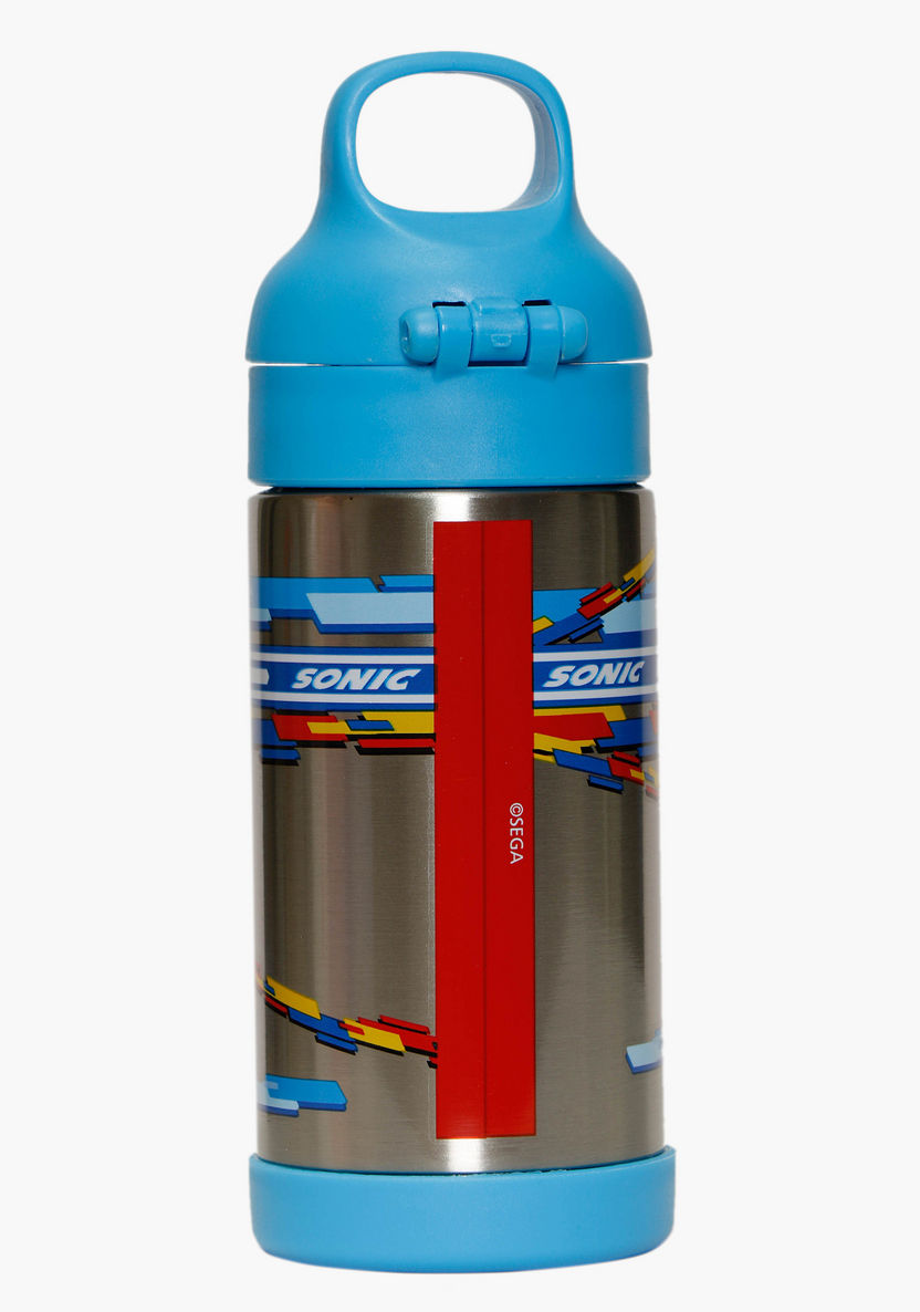 Sonic Hedgehog Print Stainless Steel Water Bottle - 300 ml-Water Bottles-image-2