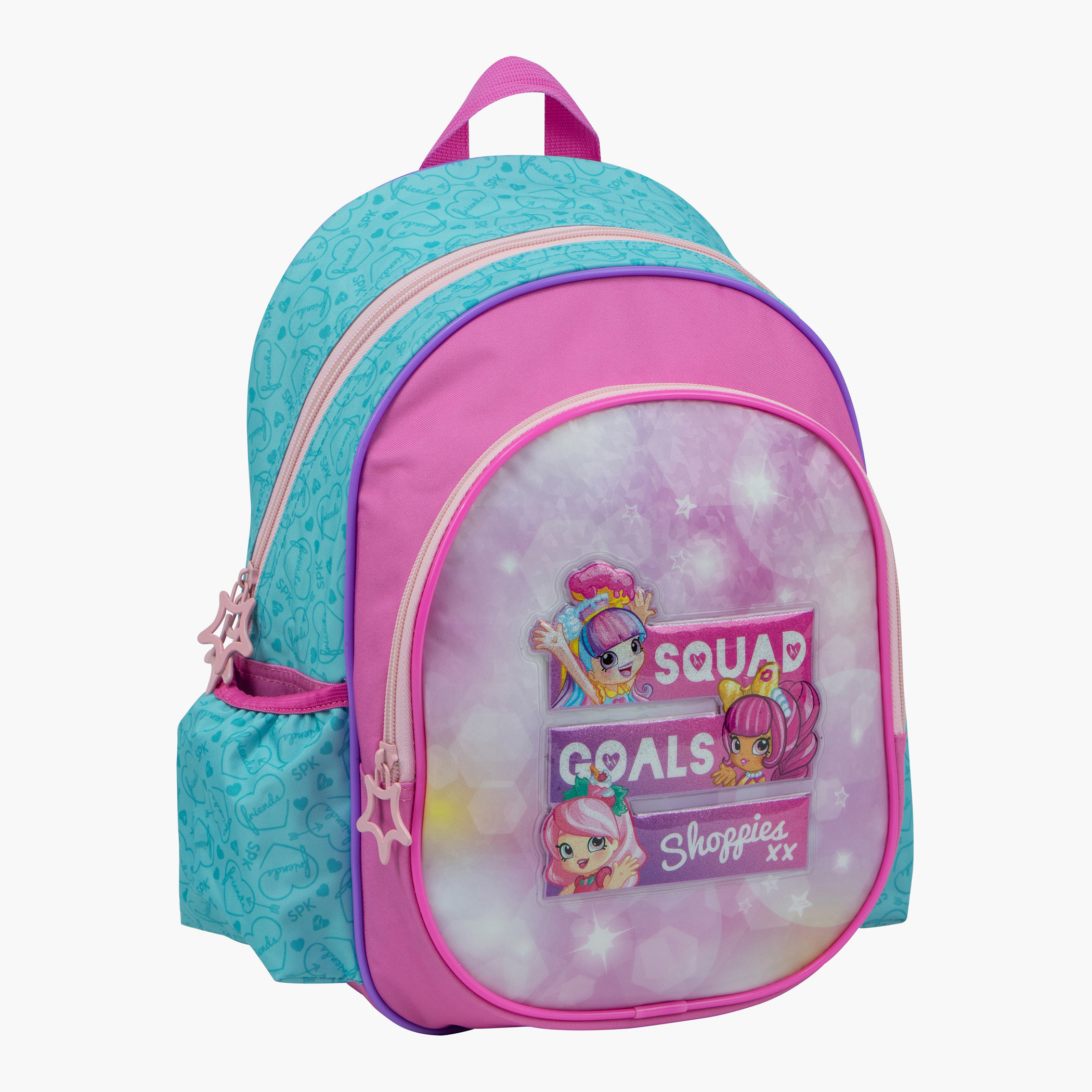 Buy Moose Squad Goals Shoppies Print Backpack with Zip Closure 14 inches Online for Kids Centrepoint Oman