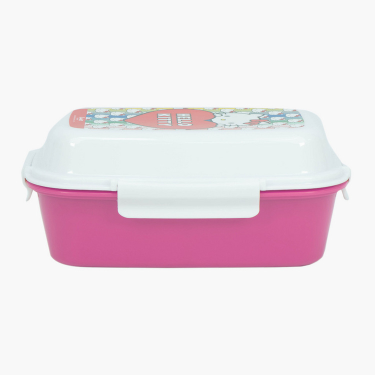 Moose Shopkins Print Lunch Box with Clip Closure
