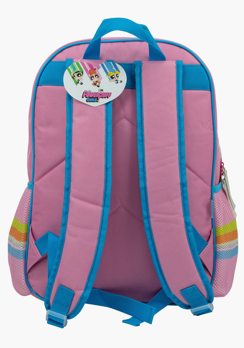 The Powerpuff Girls Print Backpack with Adjustable Strap - 16 inches-Backpacks-image-3