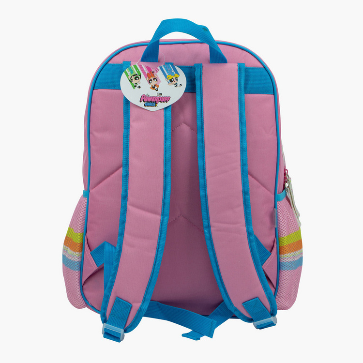 The Powerpuff Girls Print Backpack with Adjustable Strap - 16 inches