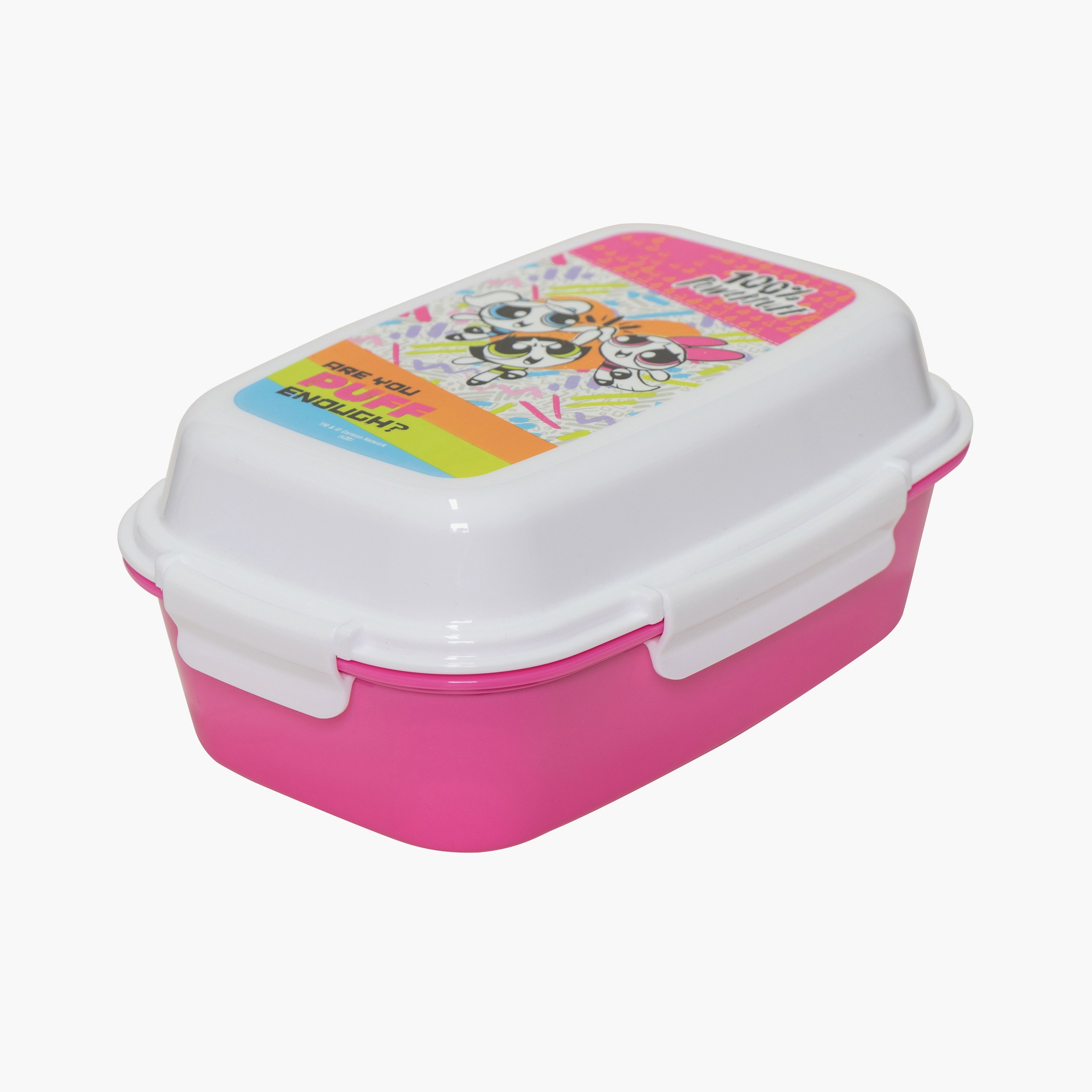 The Powerpuff Girls Print Lunchbox with Clip Closure-school-lunchessentials-lunchboxes-image-2