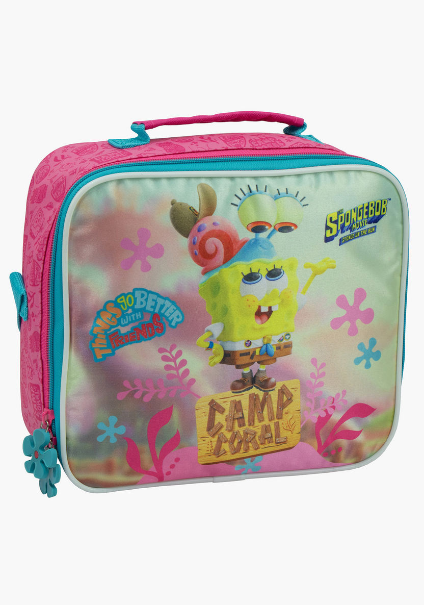 SpongeBob SquarePants Print Lunch Bag with Adjustable Strap-Lunch Bags-image-0