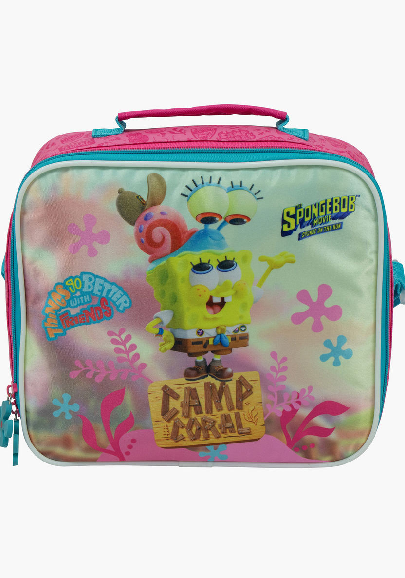 SpongeBob SquarePants Print Lunch Bag with Adjustable Strap-Lunch Bags-image-1