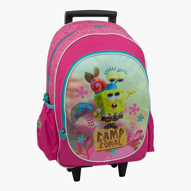 SpongeBob Print Trolley Backpack - 18 inches