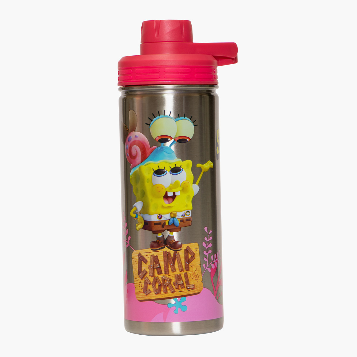 SpongeBob SquarePants Print Water Bottle - 600 ml-school-waterbottles-image-1