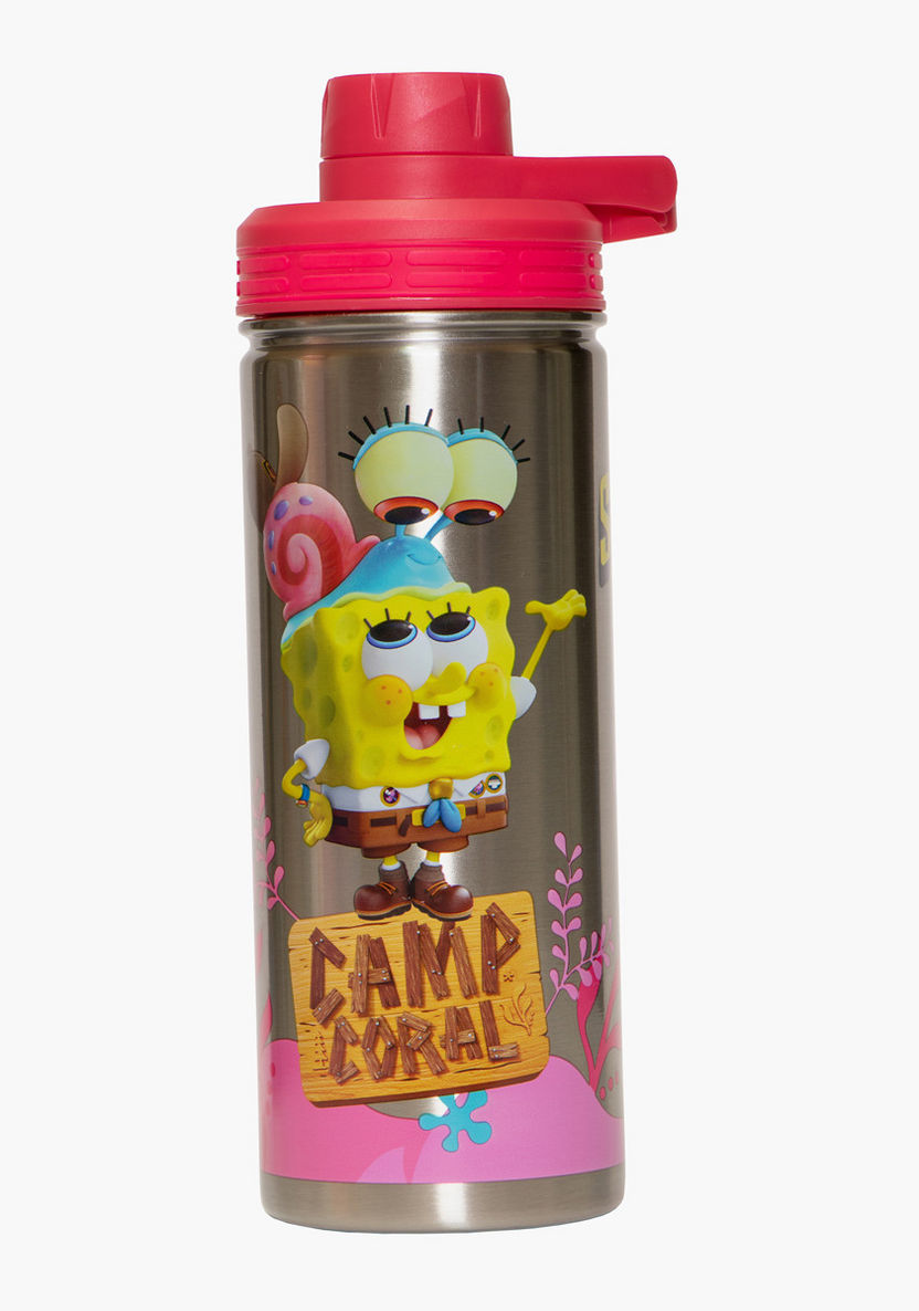SpongeBob SquarePants Print Water Bottle - 600 ml-Water Bottles-image-0