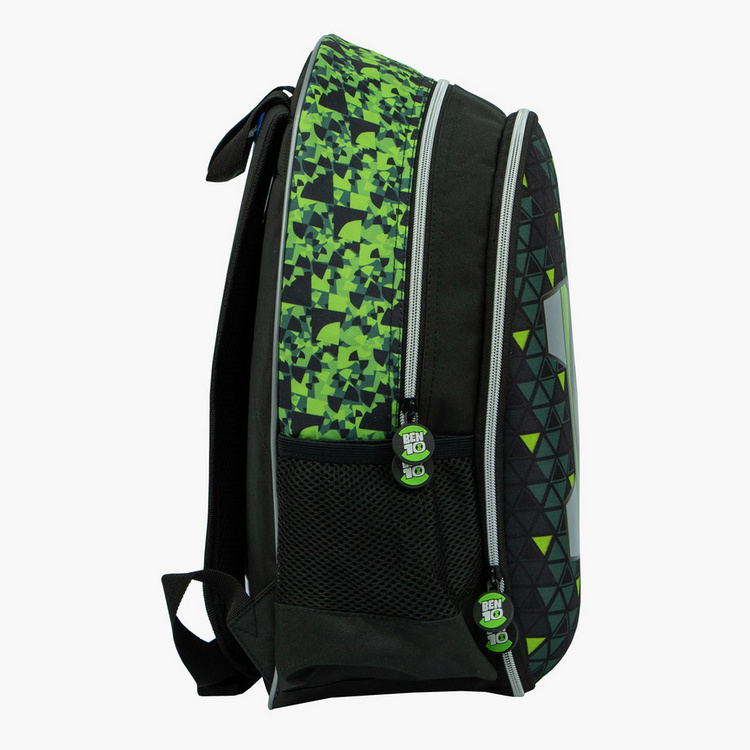 Ben 10 Print Backpack with Adjustable Straps - 16 inches