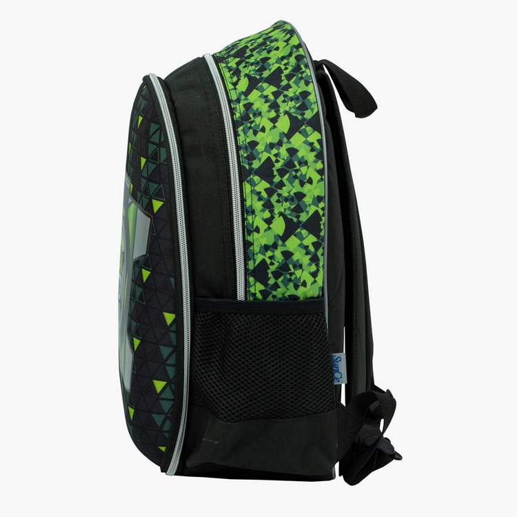 Ben 10 Print Backpack with Adjustable Straps - 16 inches