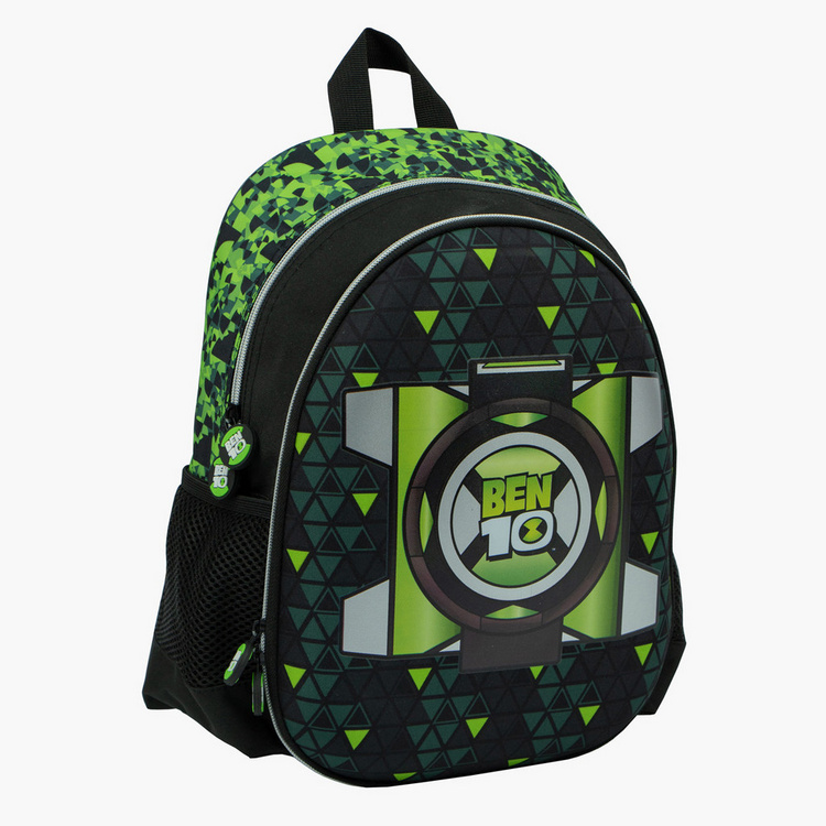 Ben 10 Print Backpack with Front Pocket - 14 inches