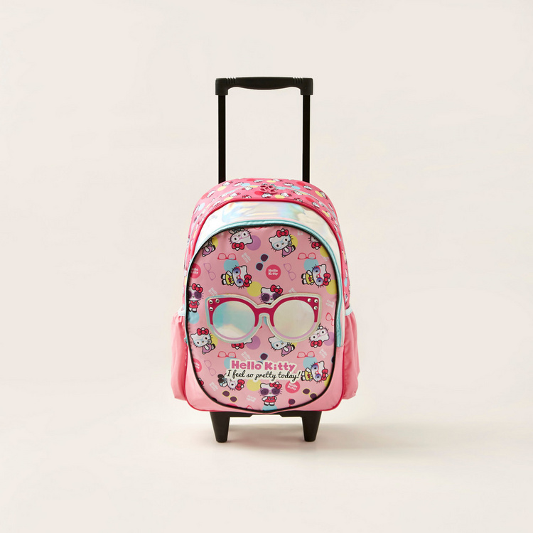 Hello Kitty Print Trolley Bag - 16 inches