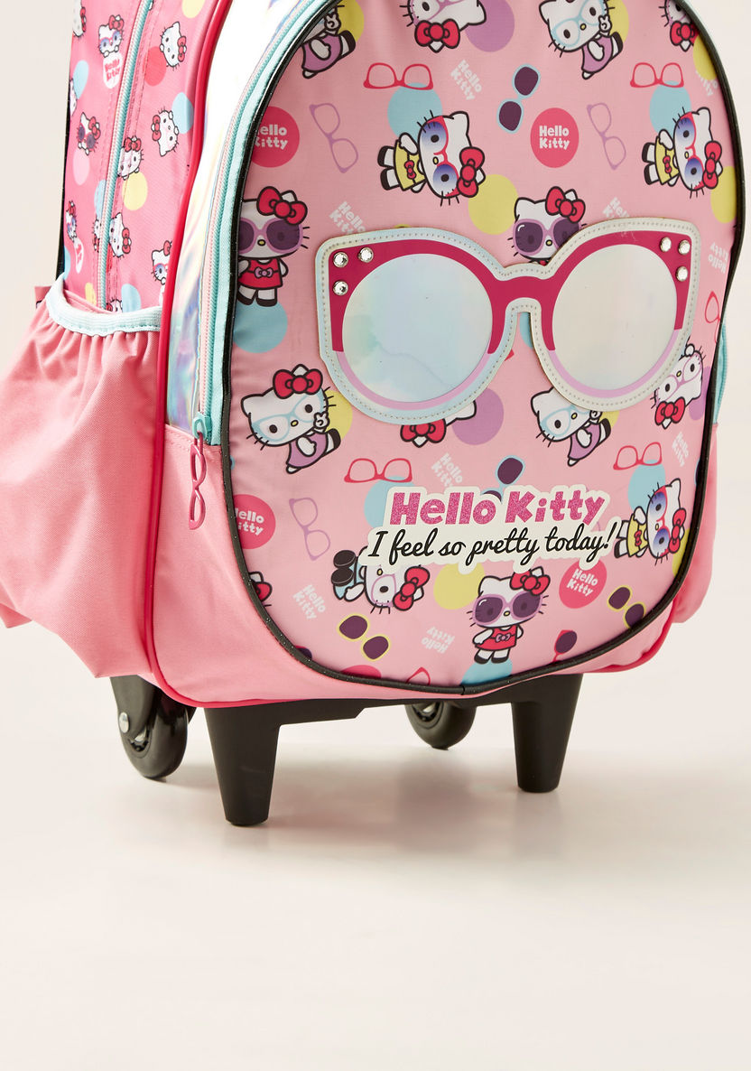 Hello Kitty Print Trolley Bag - 16 inches-Trolleys-image-3
