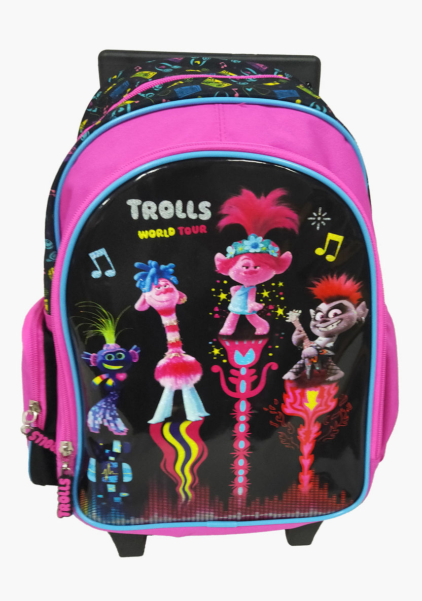 Trolls Print Trolley Backpack - 14 inches-Trolleys-image-0