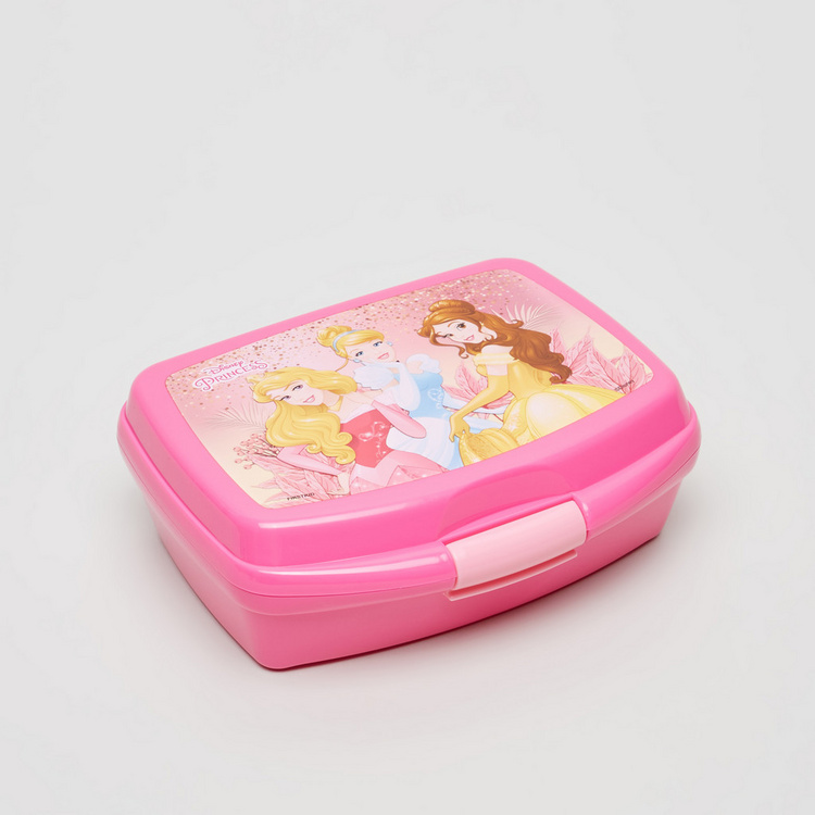 Disney Princess Print Lunch Box with Clip Closure