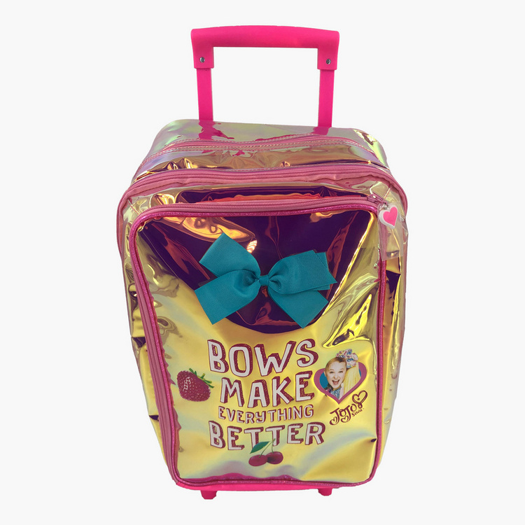 JoJo Siwa Print Trolley Backpack with Zip Closure -18 inches