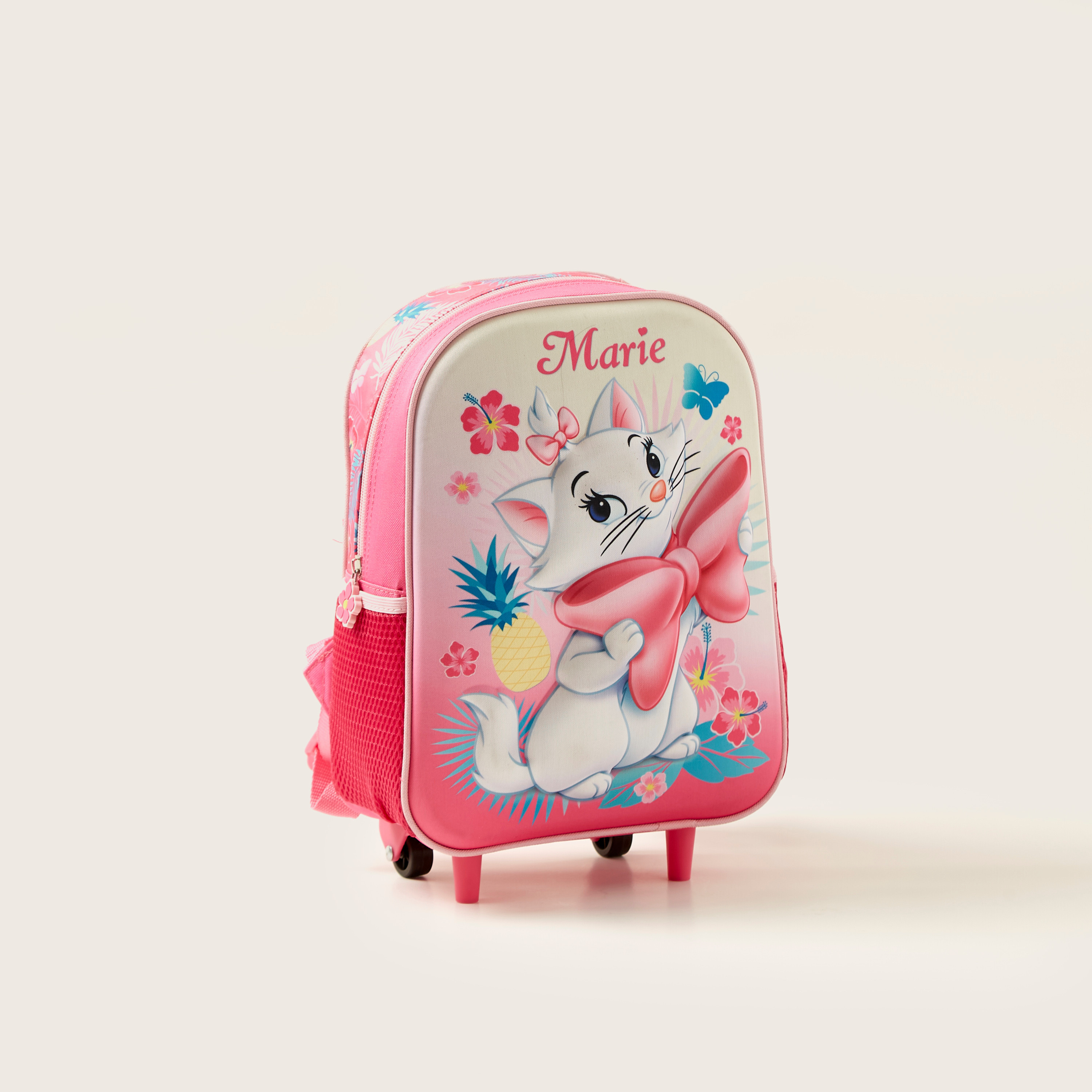 Disney Marie Print 3-Piece Trolley Backpack Set - 12 inches-school-bagsandbackpacks-trolleybags-image-2