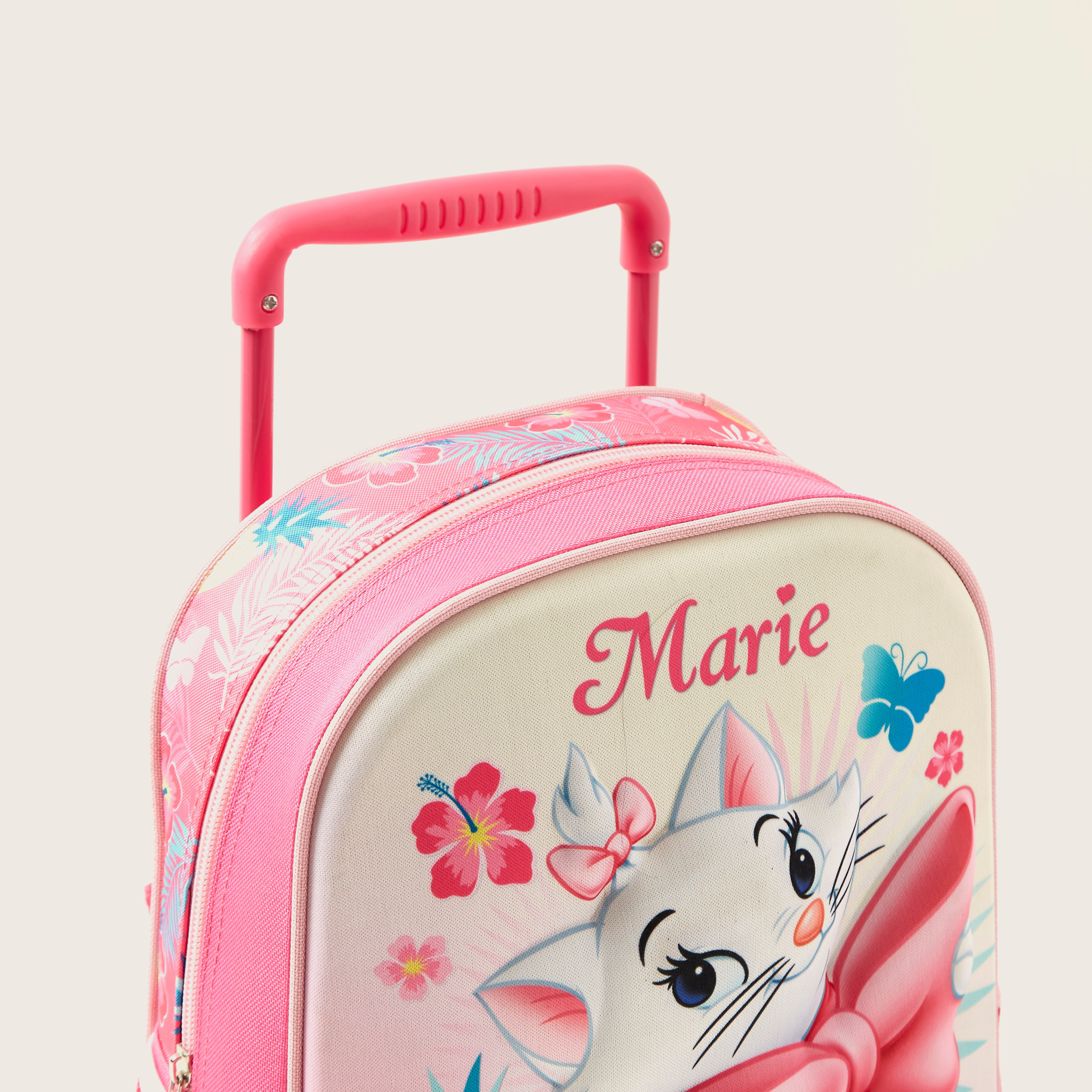 Disney Marie Print 3-Piece Trolley Backpack Set - 12 inches-school-bagsandbackpacks-trolleybags-image-3