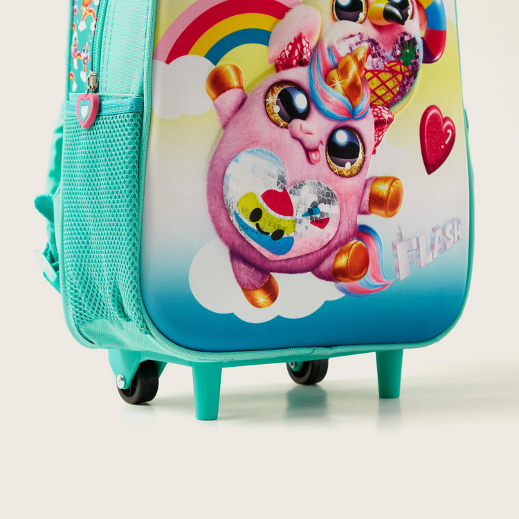 ZURU Printed 3-Piece Trolley Backpack Set - 12 inches