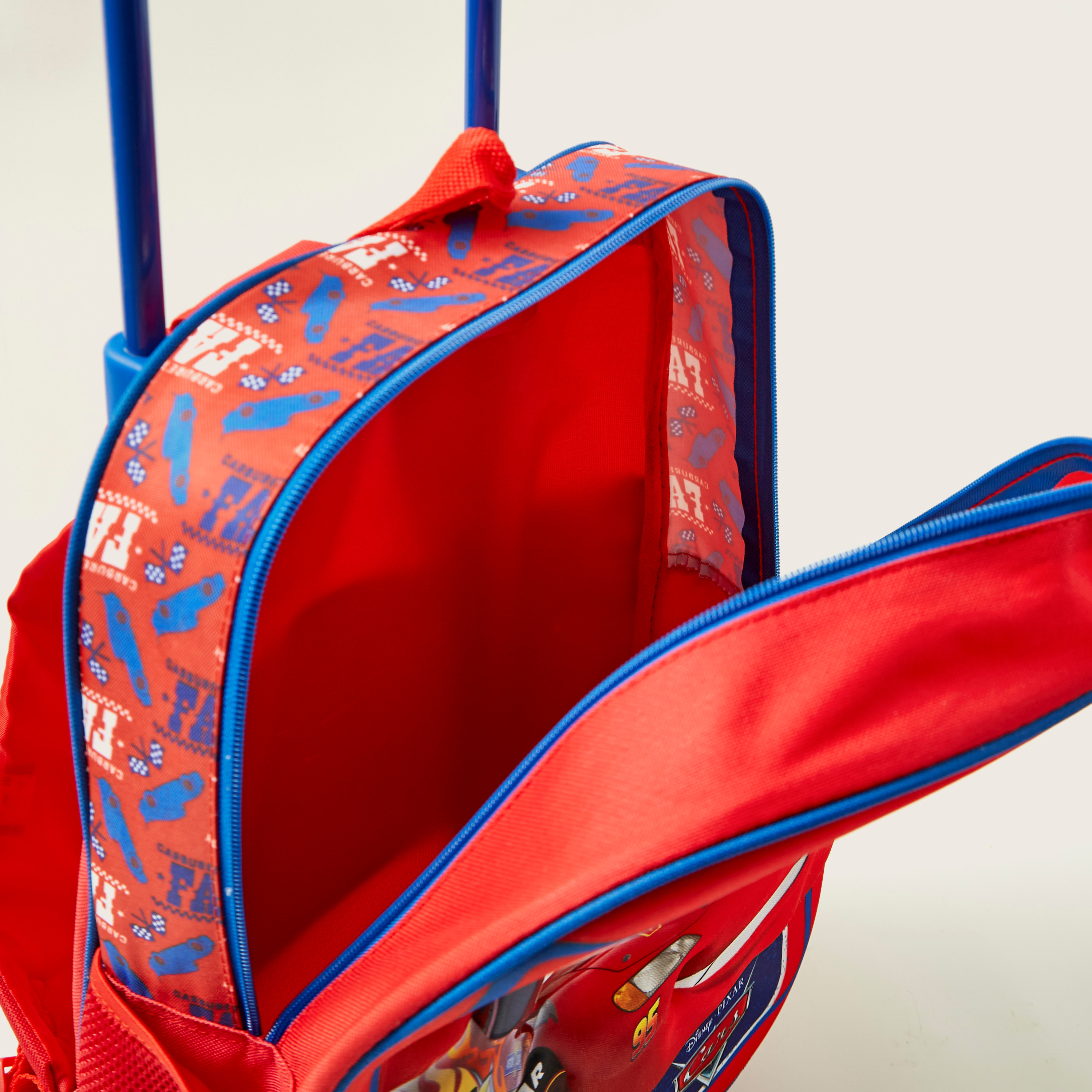طقم شنط ظهر بعجلات 3 قطع بطبعات كارز من ديزني - 16 بوصة-school-bagsandbackpacks-trolleybags-image-6