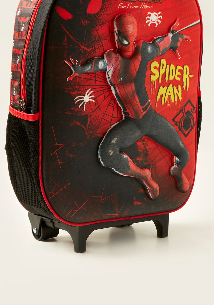 Spider-Man Print 3-Piece Trolley Backpack Set-School Sets-image-3
