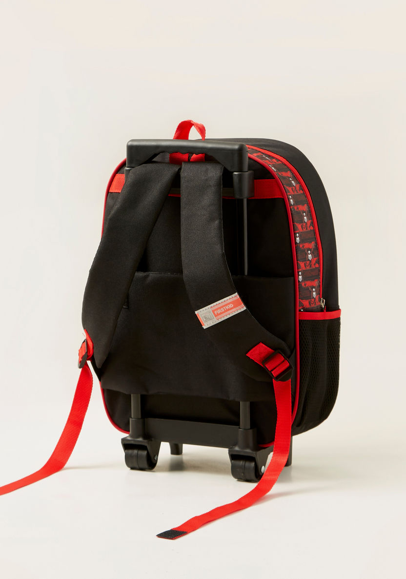 Spider-Man Print 3-Piece Trolley Backpack Set-School Sets-image-4