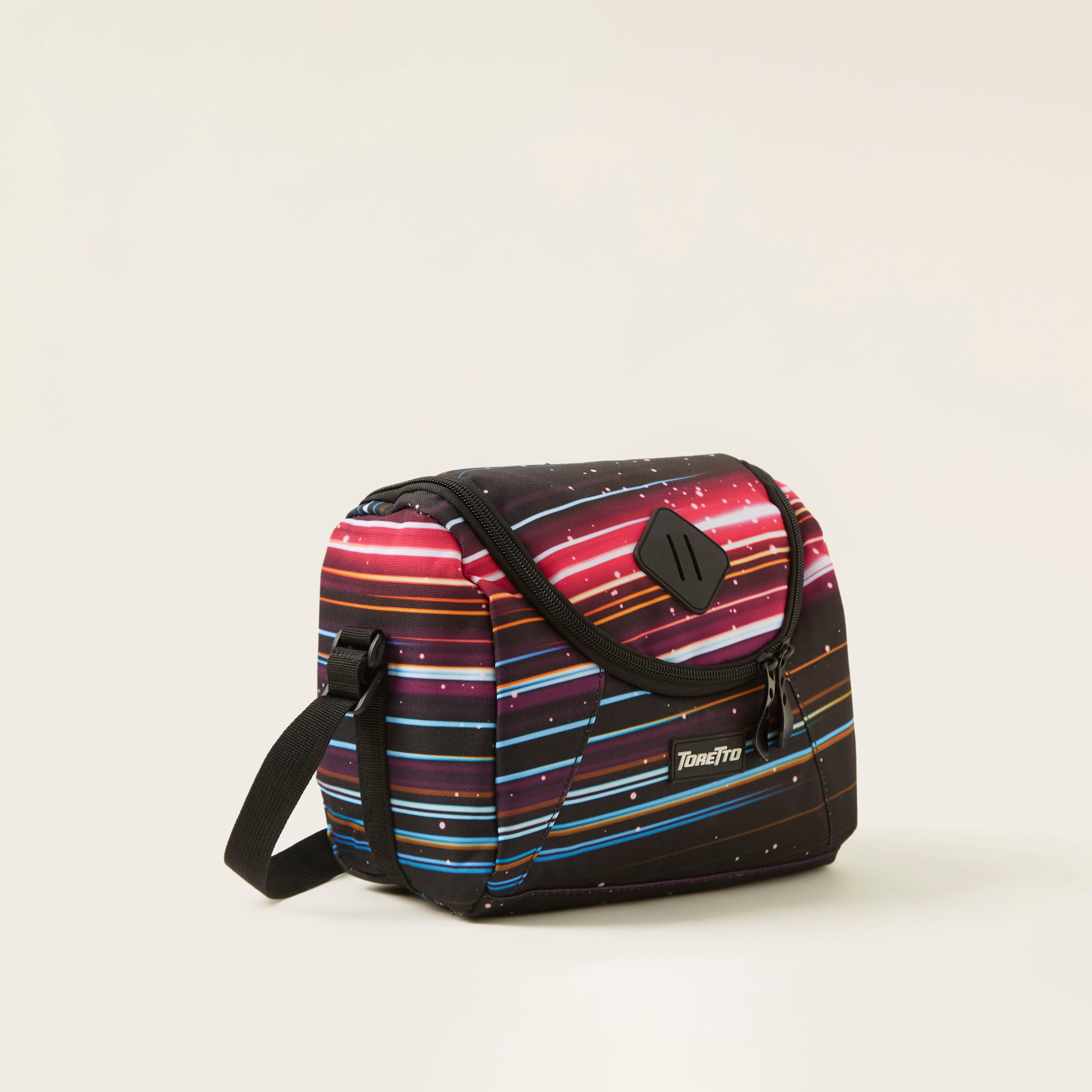 Toretto Printed Lunch Bag with Adjustable Straps and Zip Closure-school-lunchessentials-lunchbags-image-1