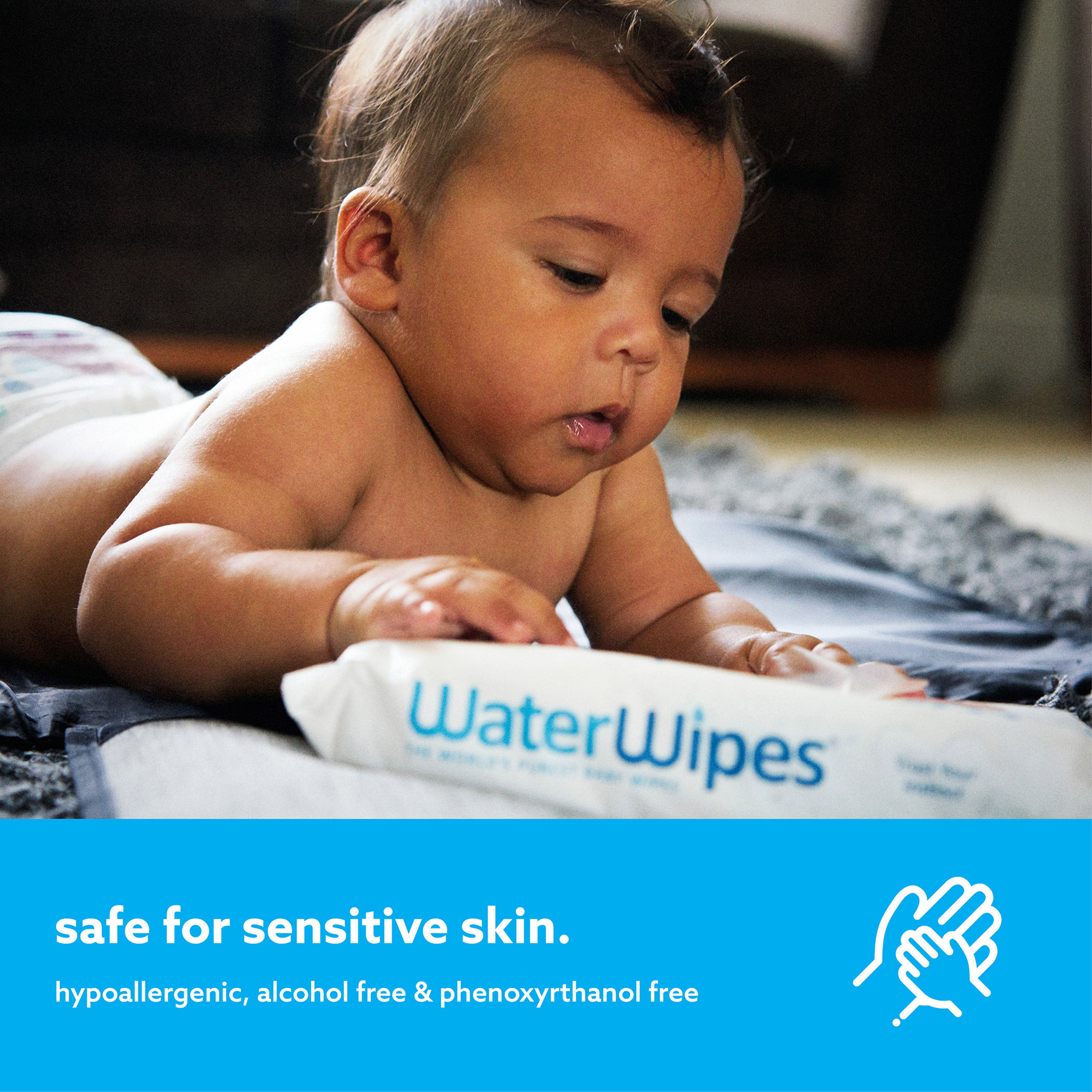 مناديل مبللة للأطفال 28 قطعة من ووتر وايبس أوريجنال-baby-bathandcare-wipes-image-4