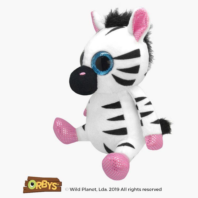 Wild Planet Zebra Plush Toy - 15 cms