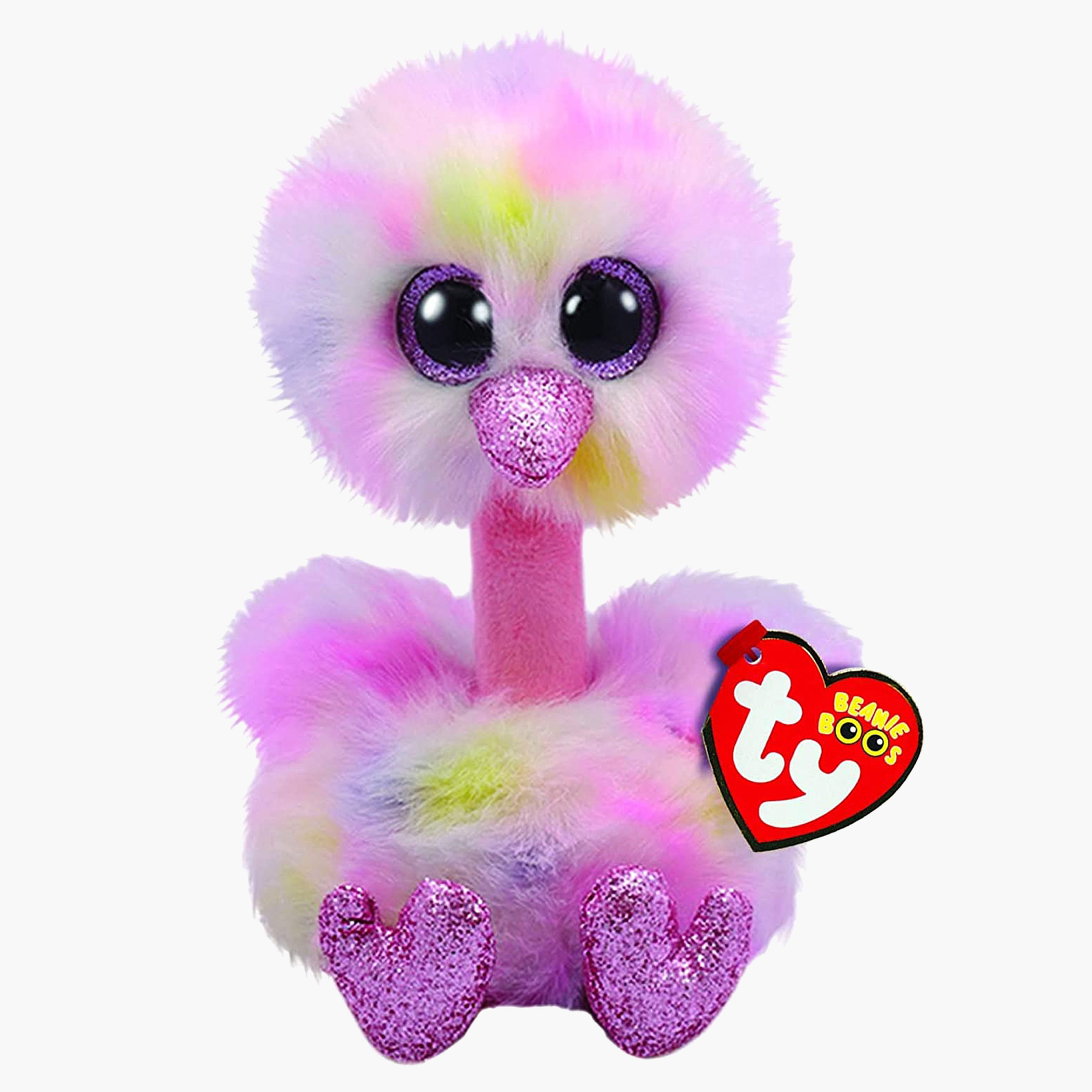 TY Beanies Boos Ostrich Plush Toy - 6 inches-toys-dollsandplaysets-dollhouses-image-1
