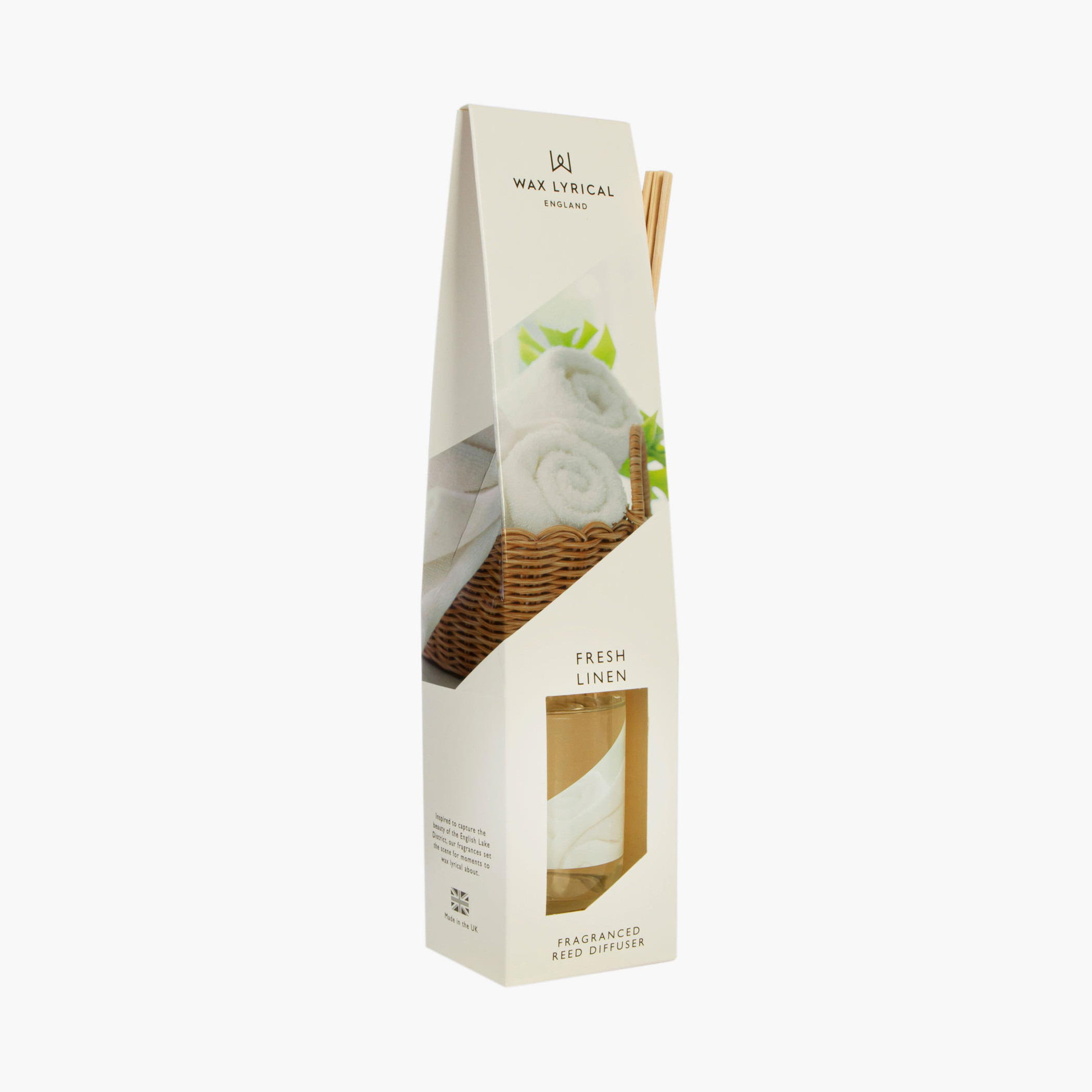 Wax Lyrical Fresh Linen Reed Diffuser - 100 ml-household-homefragrance-reeddiffusers-image-3