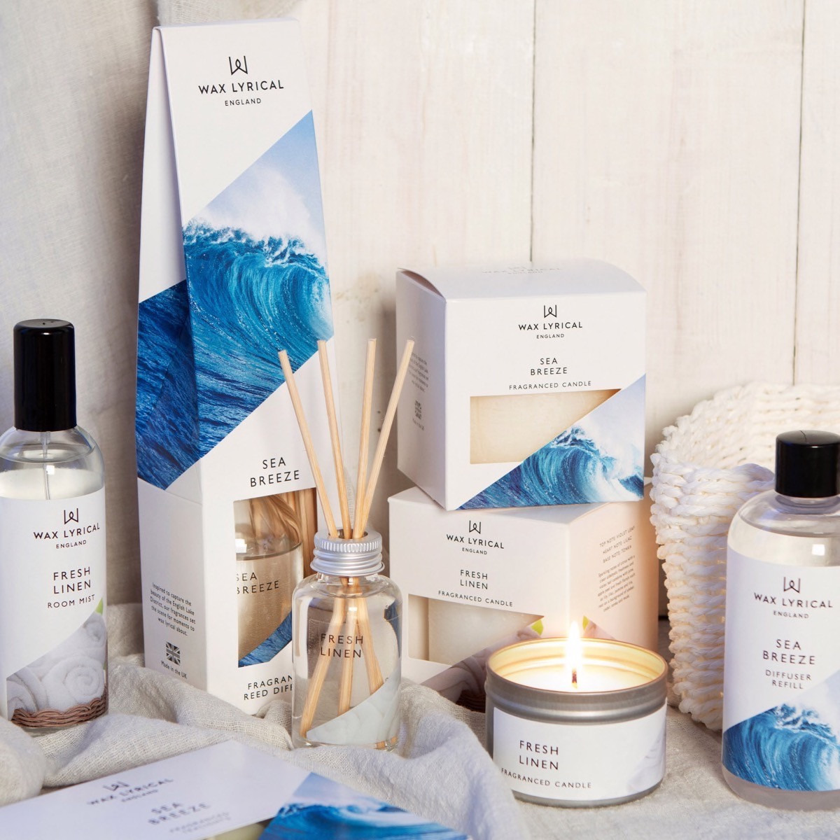 Wax Lyrical Fresh Linen Reed Diffuser - 100 ml-household-homefragrance-reeddiffusers-image-4