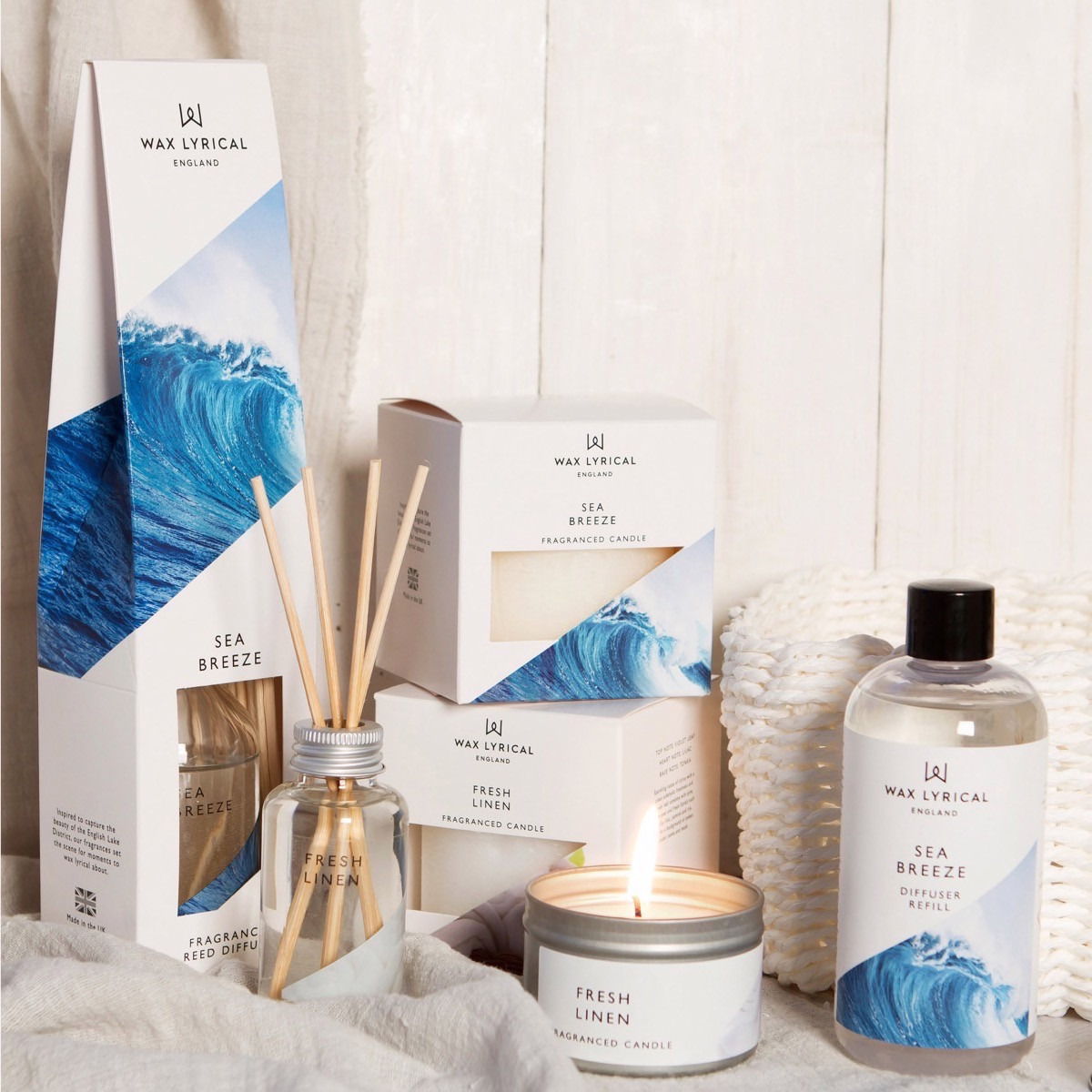 Wax Lyrical Fresh Linen Reed Diffuser - 100 ml-household-homefragrance-reeddiffusers-image-5