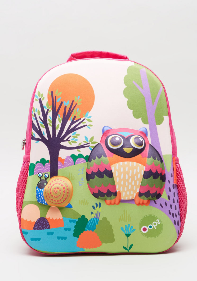 OOPS Forest Print Backpack - 12 inches-Backpacks-image-0