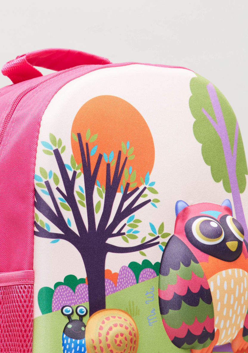 OOPS Forest Print Backpack - 12 inches-Backpacks-image-2