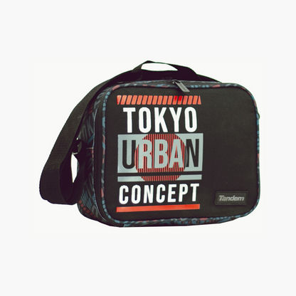 Tandem Printed Lunch Bag with Adjustable Strap and Zip Closure-Lunch Bags-image-0