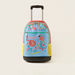 Becool Floral Embroidered and Print Trolley Backpack - 18 inches-Trolleys-thumbnail-0