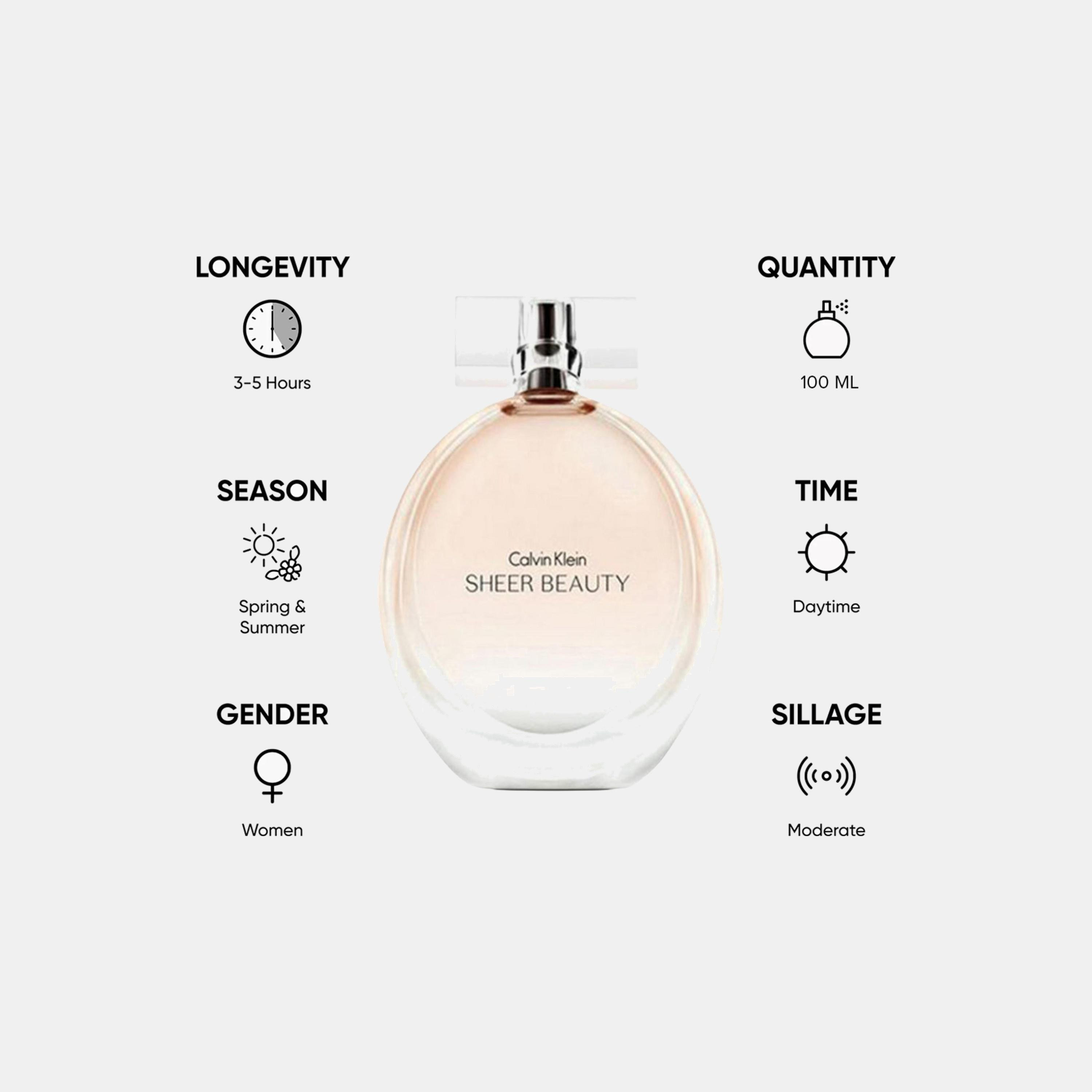Calvin Klein Sheer Beauty Eau De Toilette Perfume for Women - 100 ml-beautyandpersonalcare-fragrance-women-image-5
