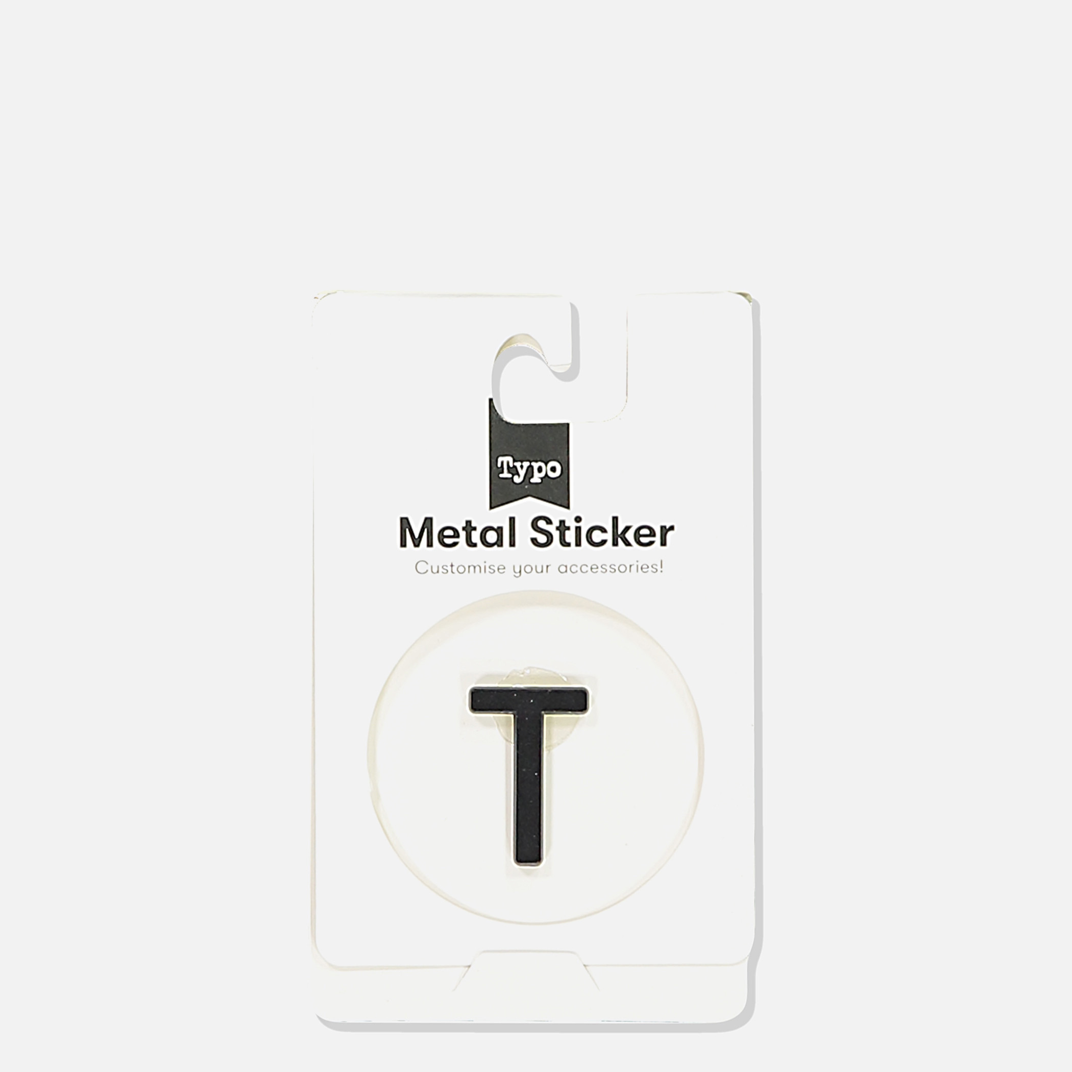 Typo metal deals sticker