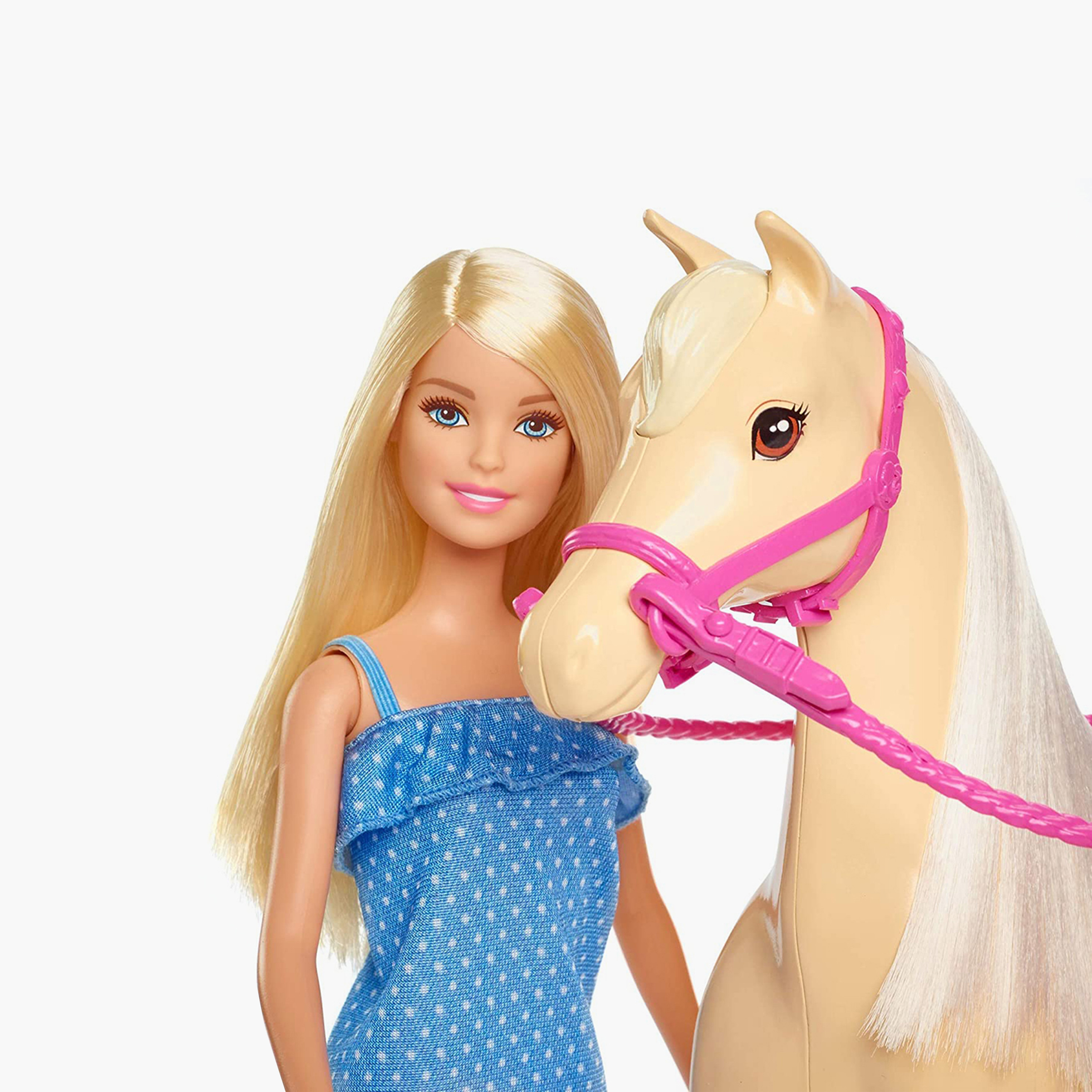 Barbie doll with sales a horse