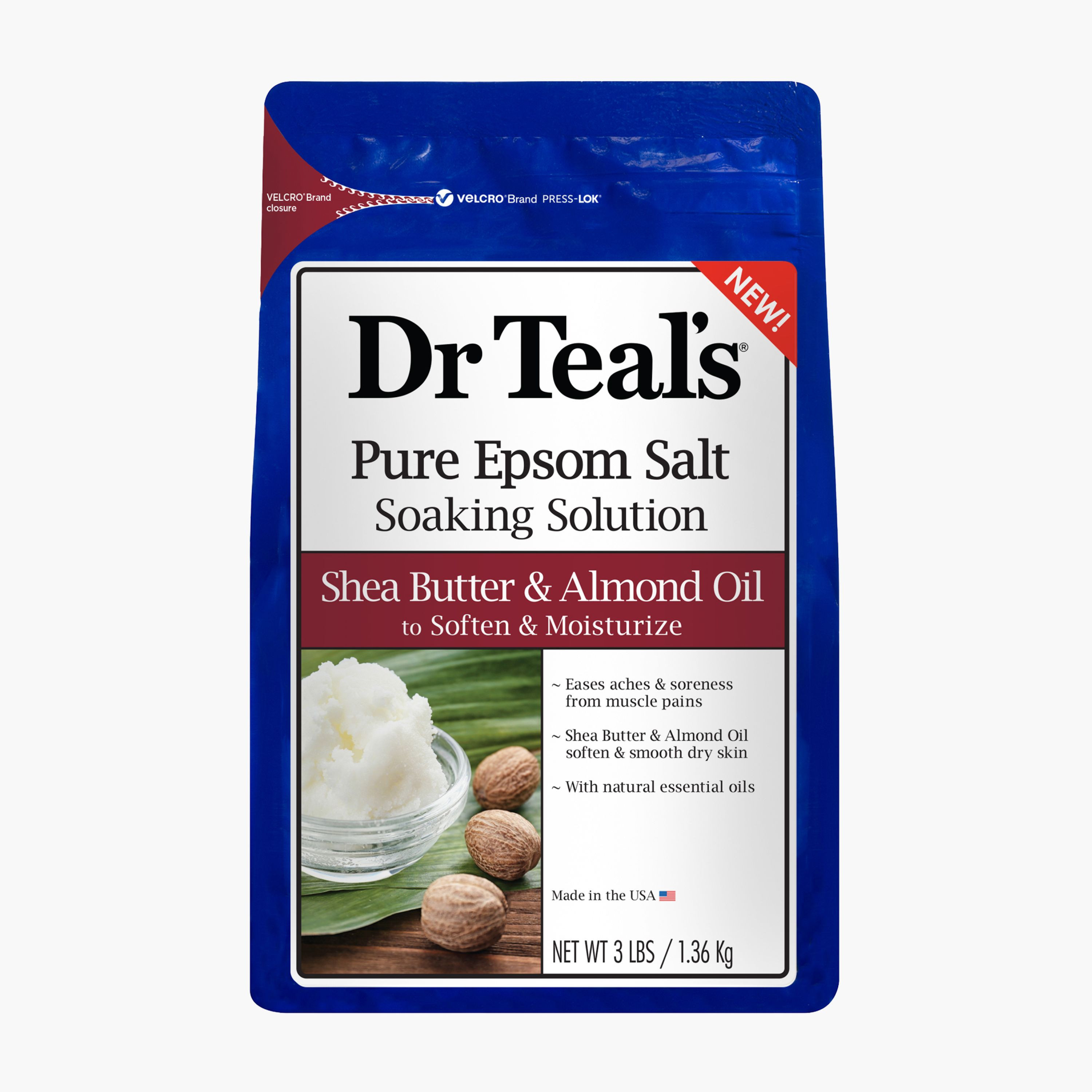 Dr Teal's Shea Butter & Almond Oil Epsom Bath Salt -  1.36 Kg-beautyandpersonalcare-bathandbody-bathandshower-bathsalts-image-1