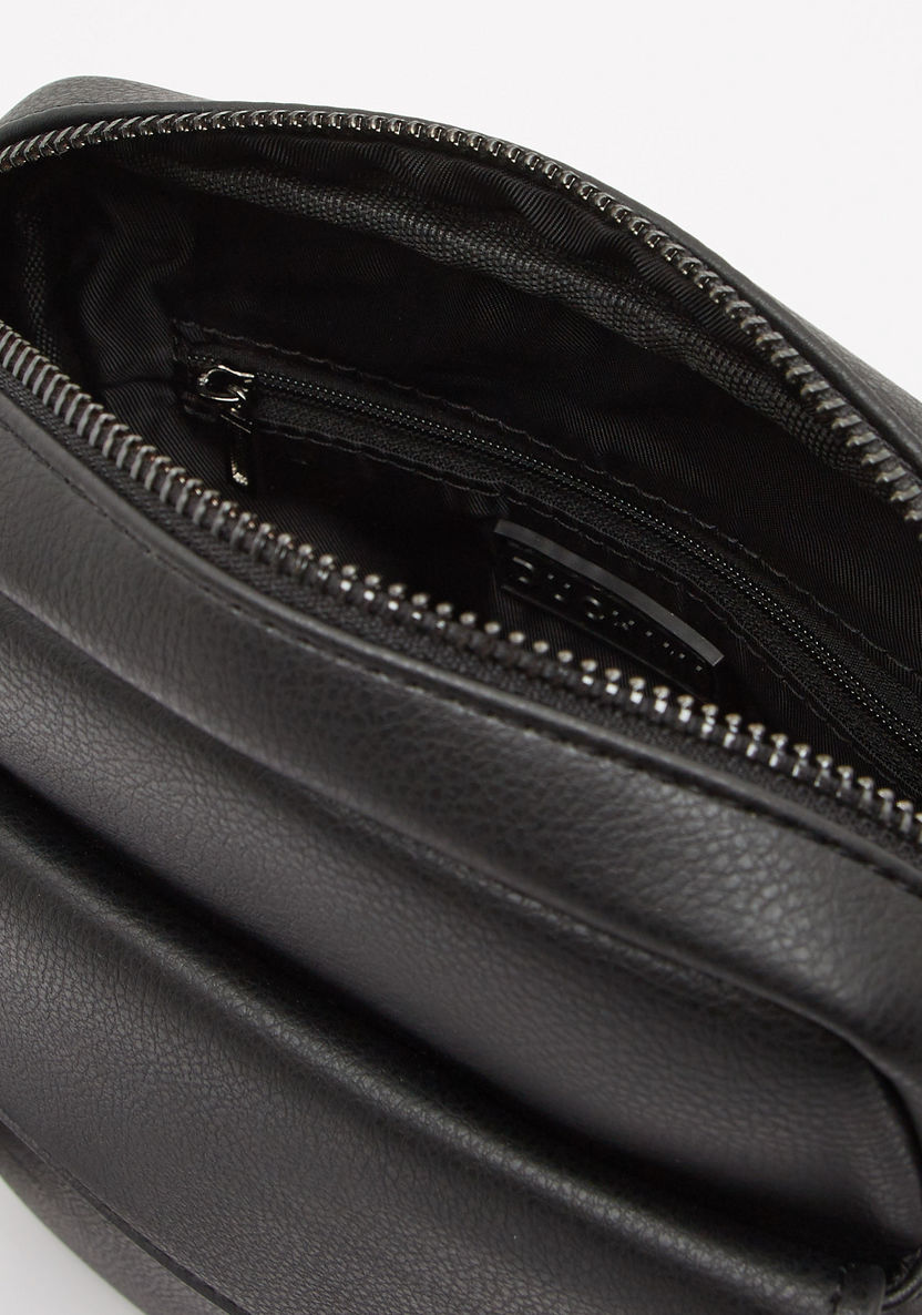Duchini Messenger Bag with Adjustable Strap and Zip Closure-Men%27s Handbags-image-4