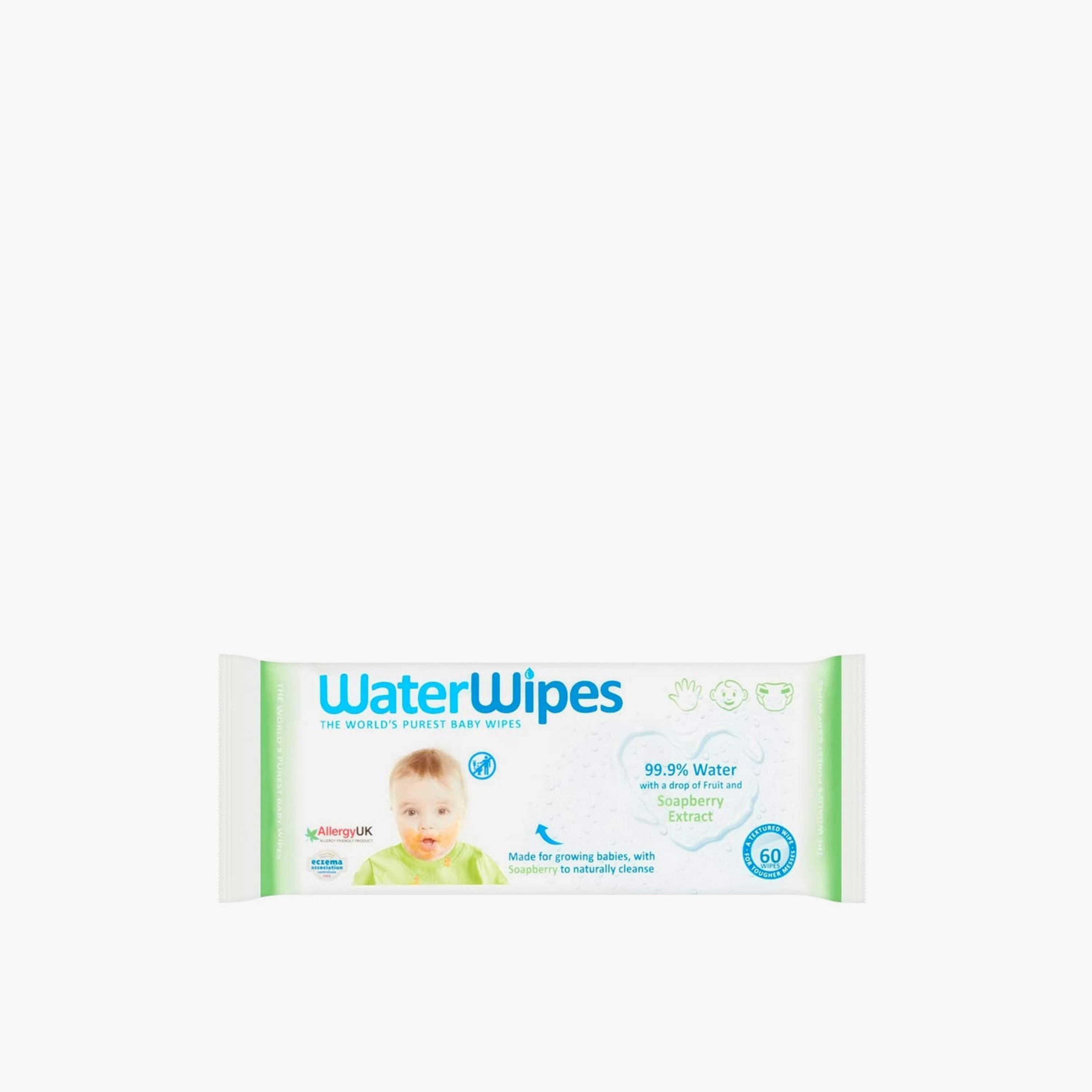WaterWipes Soapberry Wipes 60 Sheets-baby-diapering-babywipes-image-1