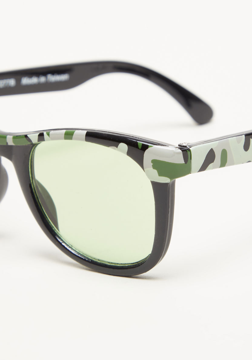 Juniors Camouflage Print Sunglasses-Sunglasses-image-1