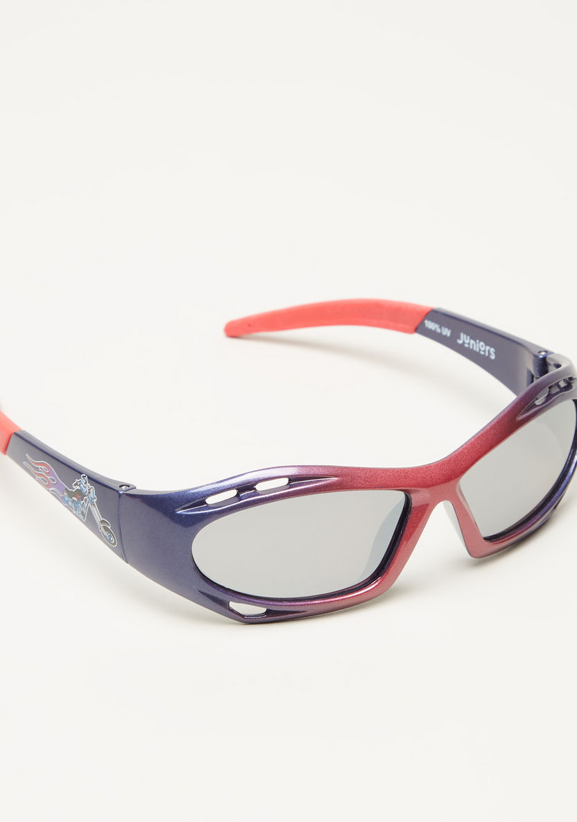 Juniors Full Rim Printed Sunglasses with Nose Pads-Sunglasses-image-0