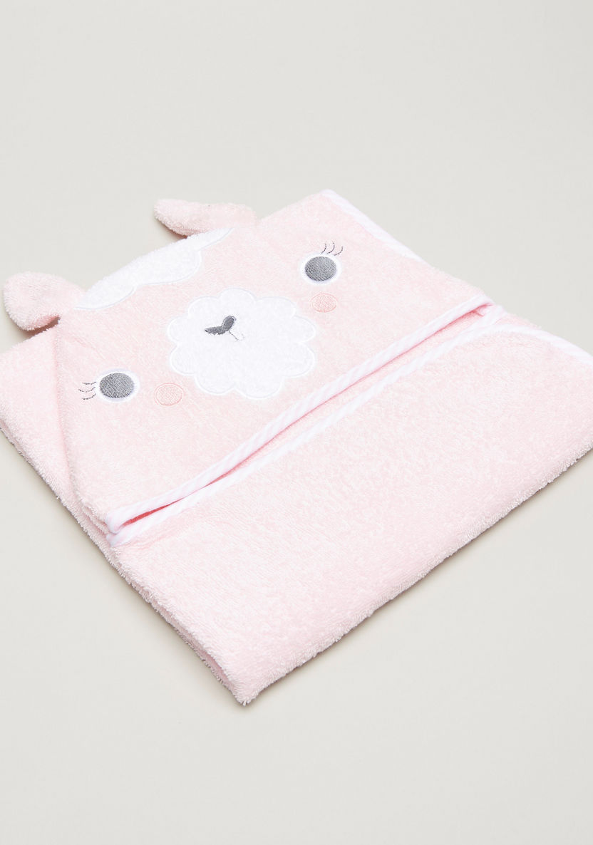 Juniors 3D Llama Hooded Towel - 68x94 cms-Towels and Flannels-image-0